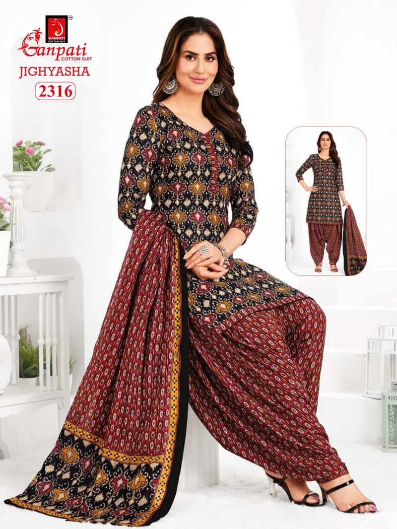 Jighyasha 23 By Ganpati Cotton Printed Dress Material Suppliers In India